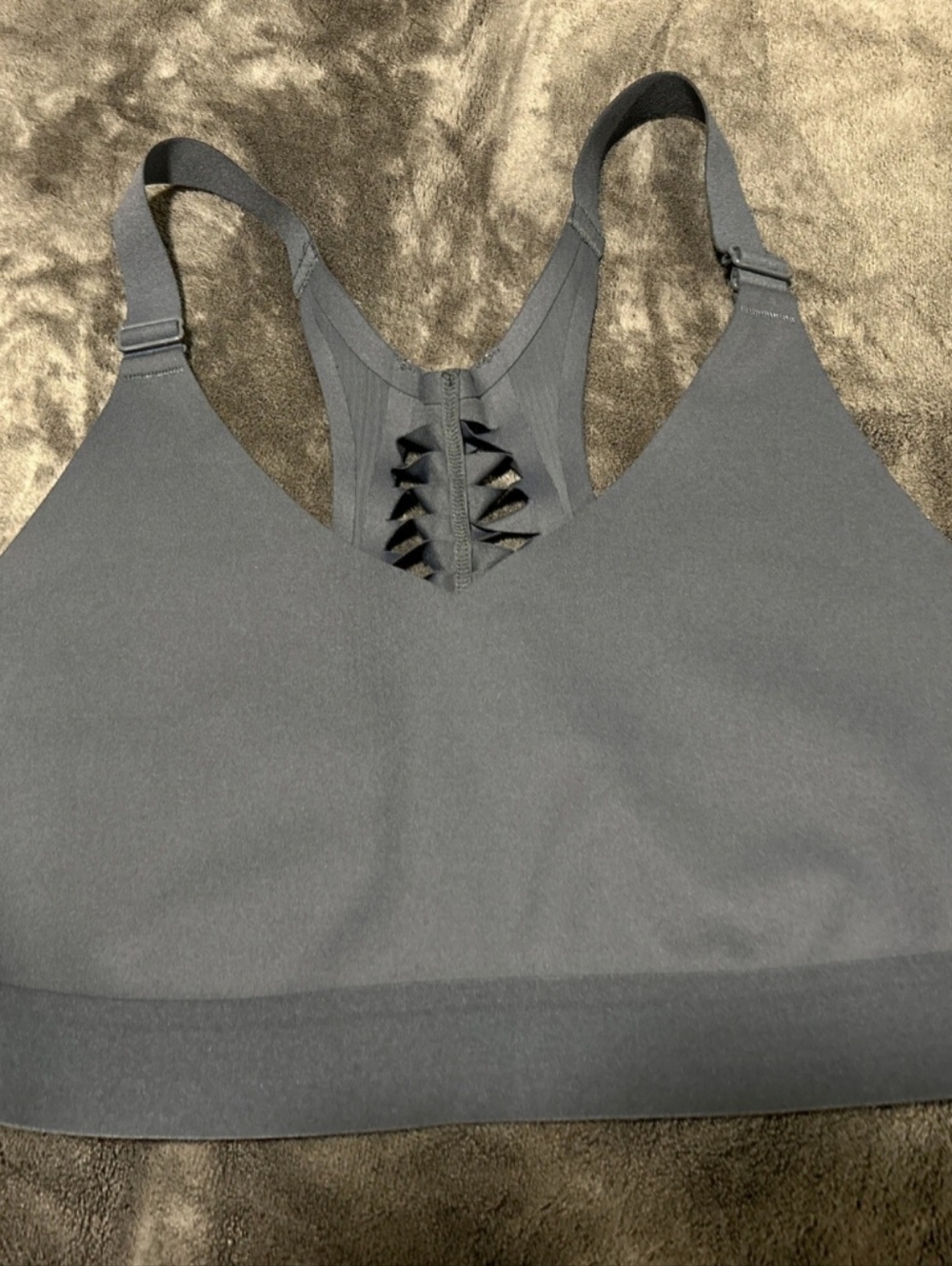 Victoria's Secret Pink Body Wing Bralette Black Strappy Large